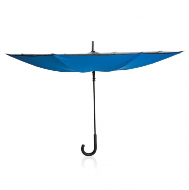Logo trade liikelahjat tuotekuva: 23” manuaalisesti käännettävä sateenvarjo Xindao, musta - sininen