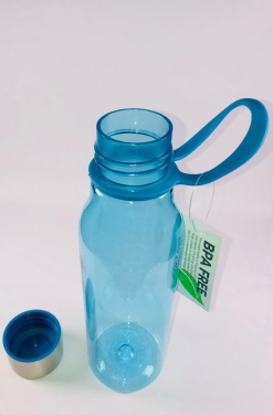 Logotrade mainoslahja tuotekuva: Laiha vesipullo sininen, 570ml