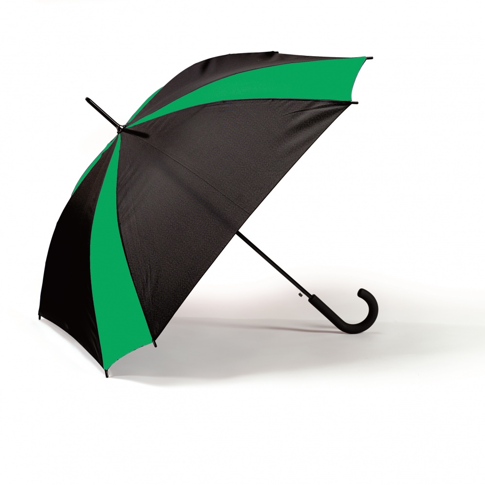 Logotrade liikelahja tuotekuva: Kirju vihmavari Saint-Tropez, roheline/must
