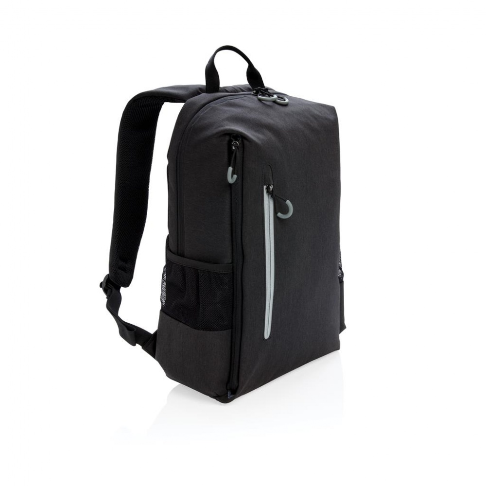 Logotrade mainostuote tuotekuva: Lima RFID- kaitsega 15" sülearvuti seljakott, must