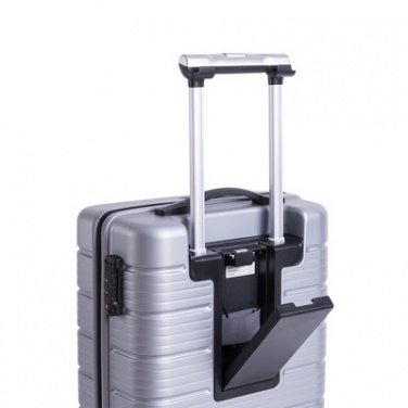 Logotrade liikelahja mainoslahja kuva: Tyylikäs matkalaukku - kotelolaukku, hopea
