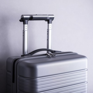 Logo trade mainostuotet tuotekuva: Tyylikäs matkalaukku - kotelolaukku, hopea