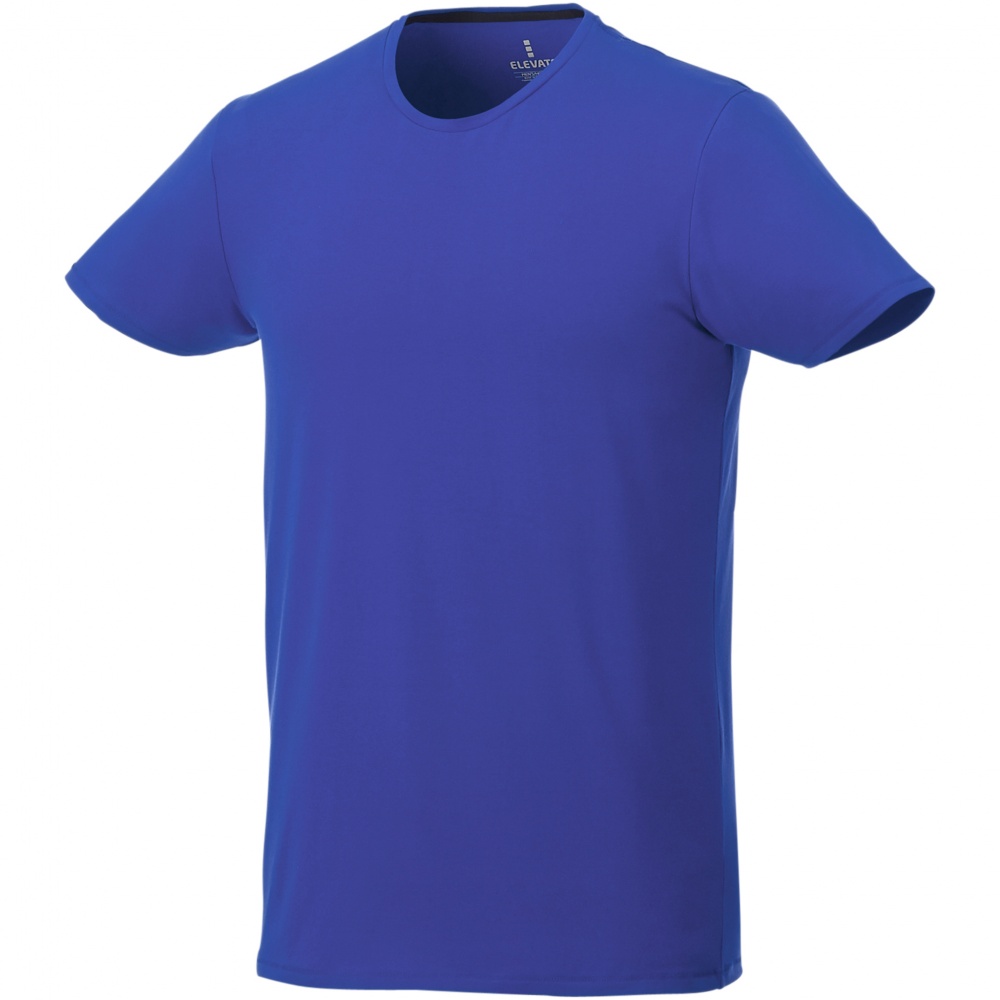 Logotrade mainoslahjat ja liikelahjat tuotekuva: Balfour-t-paita, lyhythihainen, luonnonmukainen, miesten, sininen