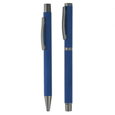 Logotrade liikelahjat kuva: Komplekt: pastakas ja tindipliiats, sinine