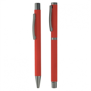 Logotrade liikelahjat mainoslahjat tuotekuva: Komplekt: pastakas ja tindipliiats, punane