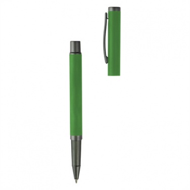 Logo trade liikelahjat mainoslahjat kuva: Komplekt: pastakas ja tindipliiats, roheline