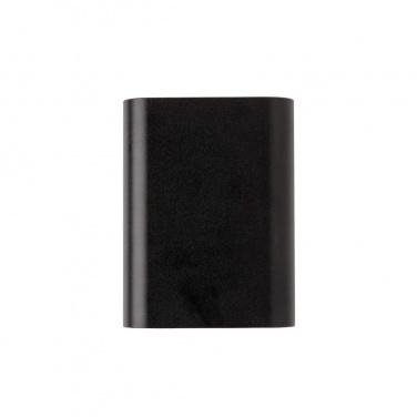 Logo trade mainoslahja kuva: Firmakingitus: Aluminium 5.000 mAh Wireless 5W Pocket Powerbank, black