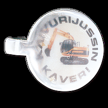 Logotrade liikelahja mainoslahja kuva: Magnet helkur, ümmargune 111 x 45 mm