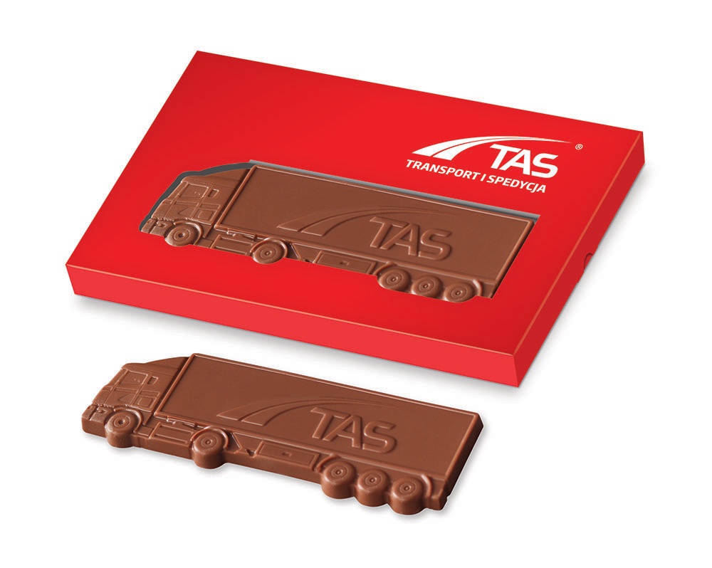 Logo trade liikelahjat tuotekuva: Šokolaadist veoauto