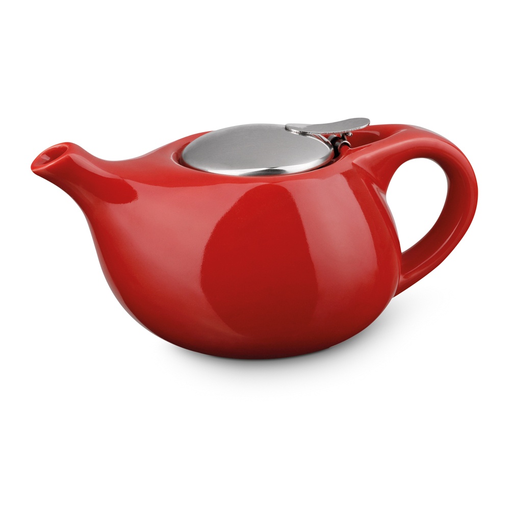 Logo trade liikelahjat tuotekuva: Keraamiline teekann, punane