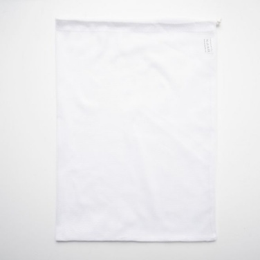 Logo trade mainoslahjat tuotekuva: Hedelmäpussi ja vihannespussi mesh-materiaalista, 35x45 cm, valkoinen