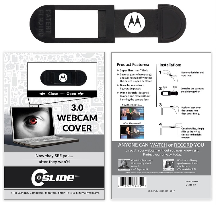 Logo trade mainoslahjat tuotekuva: Verkkokameran kansi kannettavalle tietokoneelle