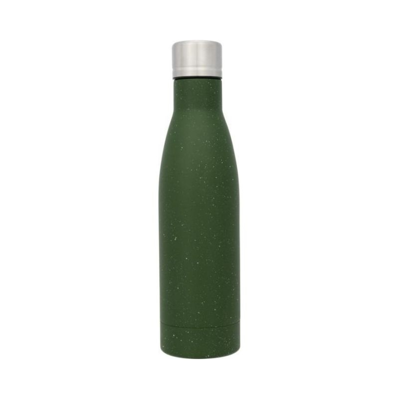 Logotrade liikelahjat mainoslahjat tuotekuva: Vasa pilkullinen kuparityhjiöllinen eristetty pullo, vihreä