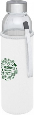 Logotrade liikelahja mainoslahja kuva: Bodhi-juomapullo, lasinen, 500 ml, valkoinen