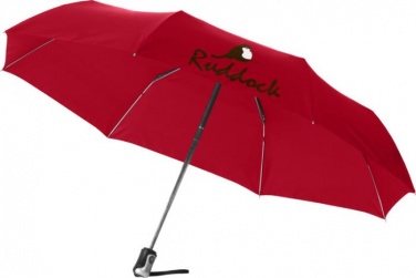 Logotrade mainoslahja ja liikelahja kuva: 21.5" Alex 3-osainen automaattinen sateenvarjo, punainen