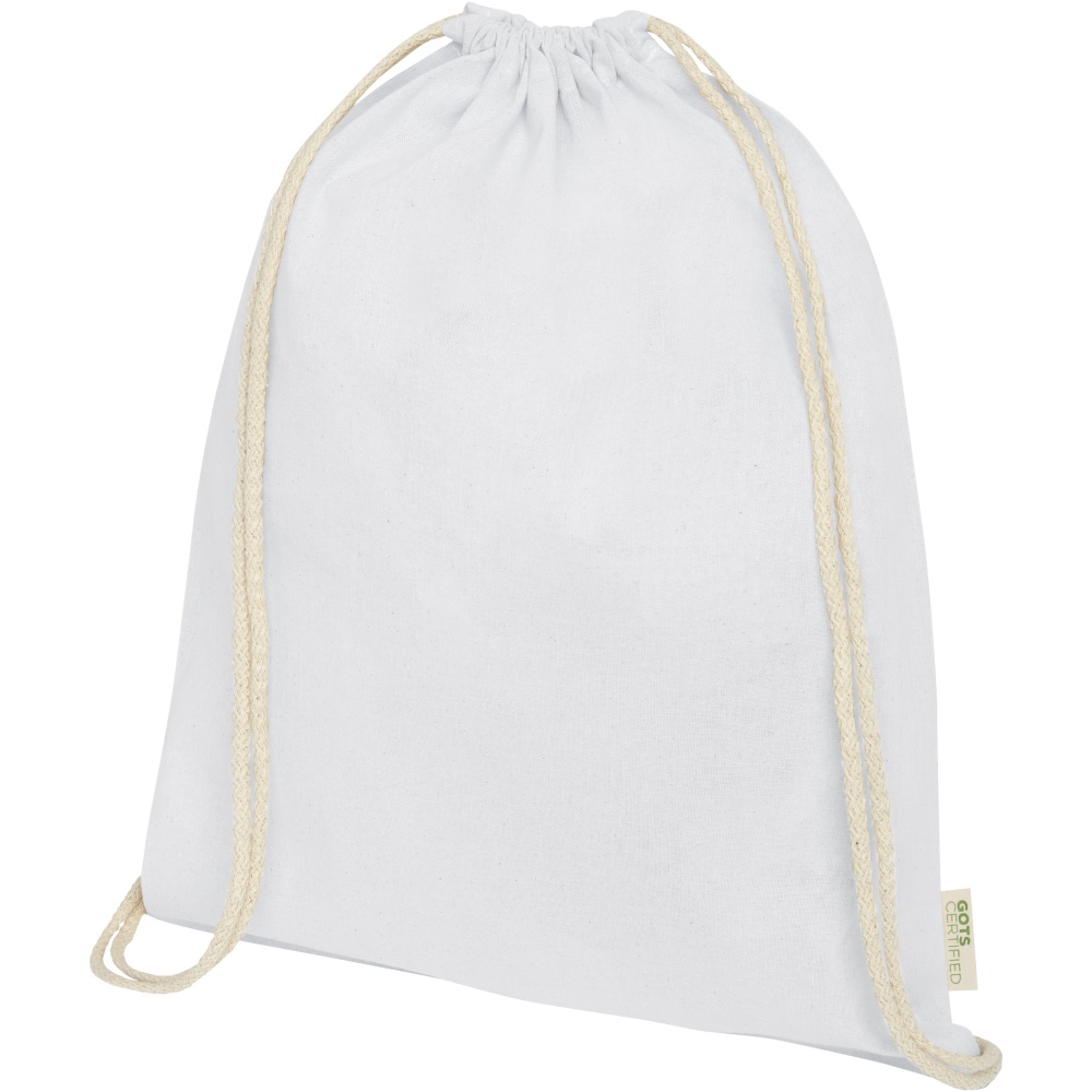 Logotrade liikelahja tuotekuva: Orissa 100 g/m² organic cotton drawstring bag 5L