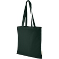 Orissa 100 g/m² organic cotton tote bag 7L, Tummanvihreä