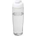 H2O Active® Tempo 700 ml flip kansi urheilujuomapullo, Läpinäkyvä / valkoinen