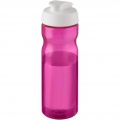 H2O Active® Base 650 ml läppäkantinen urheilujuomapullo, Magenta / valkoinen