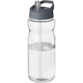 H2O Active® Base 650 ml kaatonokkakantinen urheilujuomapullo., Läpinäkyvä / myrskynharmaa