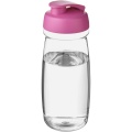 H2O Active® Pulse 600 ml flip kansi urheilujuomapullo, Läpinäkyvä / vaaleanpunainen