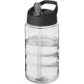 H2O Active® Bop 500 ml -urheilujuomapullo kaatonokkakannella, Läpinäkyvä / tasainen musta