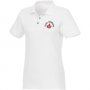 Logotrade mainoslahjat ja liikelahjat tuotekuva: Beryl short sleeve women's organic recycled polo