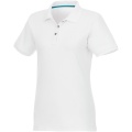 Beryl short sleeve women's organic recycled polo, Valkoinen