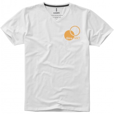 Logo trade mainoslahja kuva: Kawartha short sleeve men's organic V-neck t-shirt