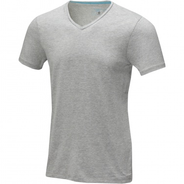 Logotrade mainoslahja tuotekuva: Kawartha short sleeve men's organic V-neck t-shirt