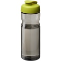 H2O Active® Eco Base 650 ml -urheilujuomapullo läppäkannella, Hiilen / limenvihreä