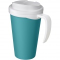 Americano® Grande 350 ml muki, läikyttämätön kansi, Aqua sininen / valkoinen