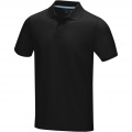 Graphite short sleeve men’s organic polo, Tasainen musta