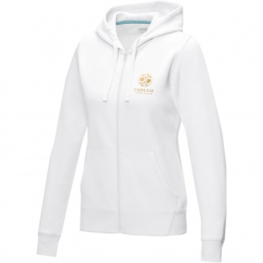 Logotrade liikelahja tuotekuva: Ruby women’s organic recycled full zip hoodie