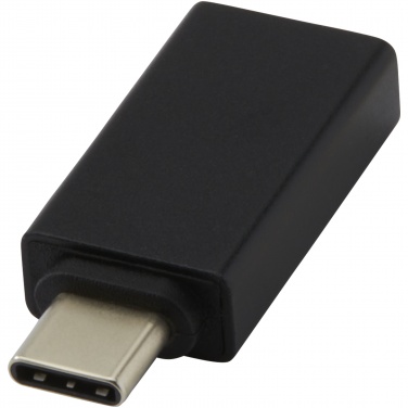 Logo trade mainoslahja ja liikelahja tuotekuva: ADAPT alumiininen USB-C-USB-A 3.0 -sovitin