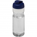 H2O Active® Base Tritan™ 650 ml urheilujuomapullo pikalukittavalla korkilla, Läpinäkyvä kirkas/sininen