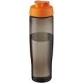 H2O Active® Eco Tempo 700 ml:n urheilujuomapullo läppäkannella, Oranssi/hiili