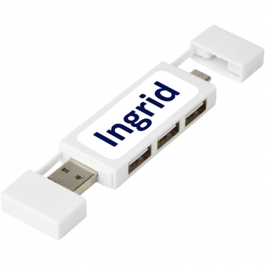 Logotrade mainoslahja tuotekuva: Mulan Kaksois USB 2.0 -hubi