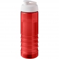 H2O Active® Eco Treble 750 ml:n juomapullo flip lid -kannella, Punainen / Valkoinen