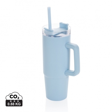 Logotrade mainoslahja tuotekuva: Tana matkamuki kahvalla 90 ml RCS muovista