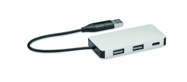 Logo trade mainoslahja ja liikelahja tuotekuva: 3 portin USB-keskitin