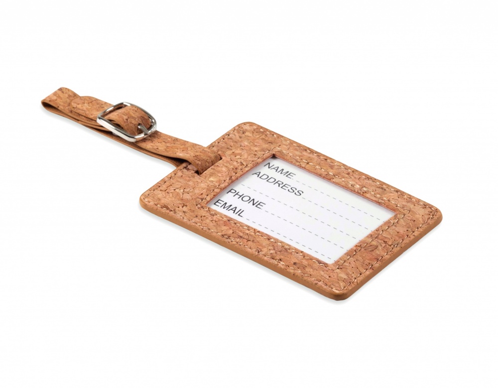 Logo trade mainoslahjat tuotekuva: Cork luggage tag