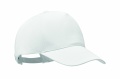 Organic cotton baseball cap, Valkoinen