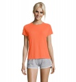 SPORTY Naisten T paita 140g, Neonoranssi