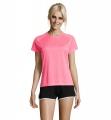 SPORTY Naisten T paita 140g, Neon pinkki 2