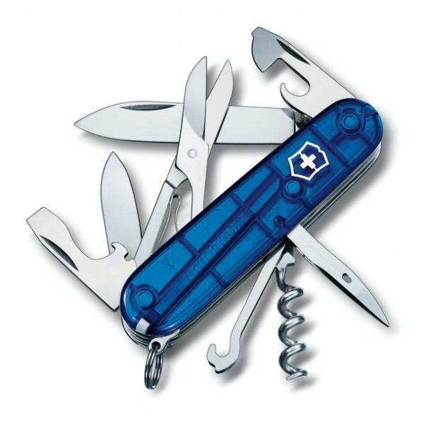 Logo trade mainostuote kuva: Taskuveitsi Climber läpinäkyvä Victorinox