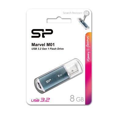 Logo trade mainoslahja ja liikelahja tuotekuva: Pendrive Silicon Power Marvel M01 3.0