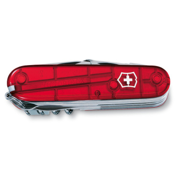 Logo trade mainoslahja ja liikelahja tuotekuva: Taskuveitsi SwissChamp läpinäkyvä Victorinox