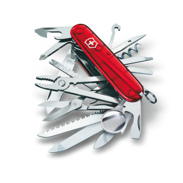 Logo trade liikelahja mainoslahja tuotekuva: Taskuveitsi SwissChamp läpinäkyvä Victorinox