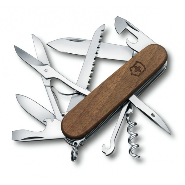 Logo trade mainostuotet tuotekuva: Taskuveitsi Huntsman Wood Victorinox